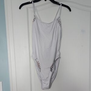 Elegant White One-Piece Swimsuit